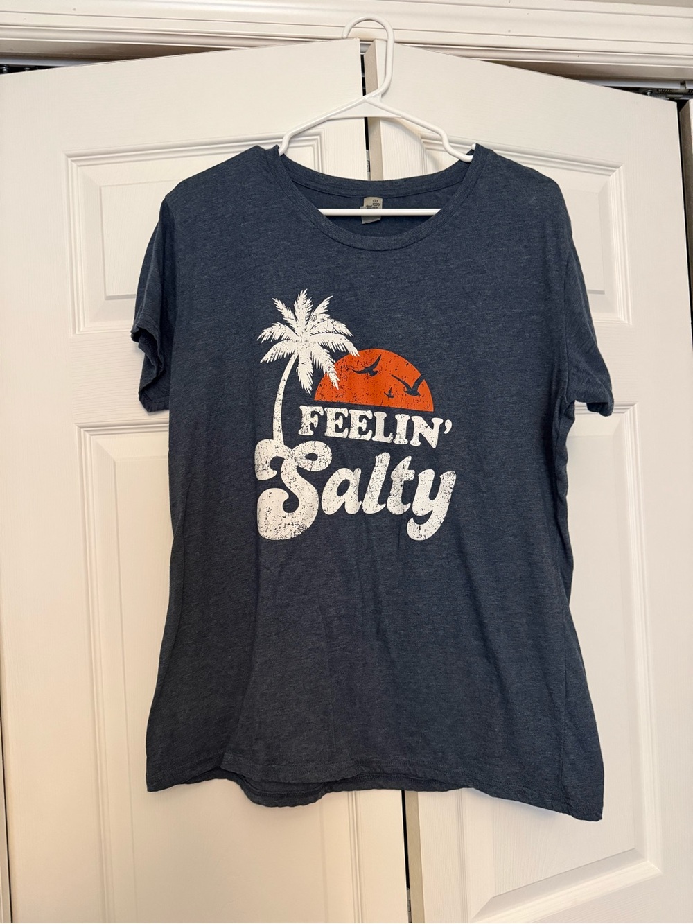 Feelin' Salty Graphic Short Sleeve Tee - Navy